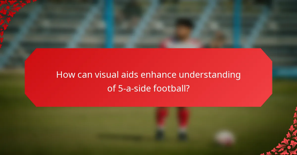 How can visual aids enhance understanding of 5-a-side football?